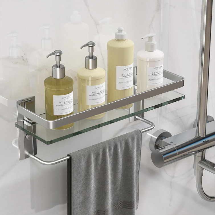 Latitude Run® Glass Bathroom Shelf Wayfair Canada